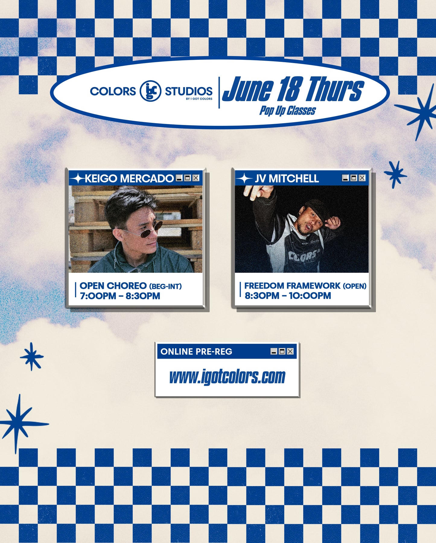 COLORS STUDIOS | JUNE 18 THURSDAY - CLASSES